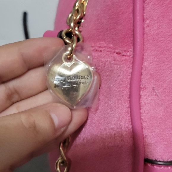 Juicy Couture Pink Satchel with Heart Charm - Picture 2 of 2